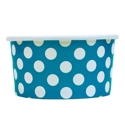 UNIQ® 6 oz Blue Polka Dotty Ice Cream Cups