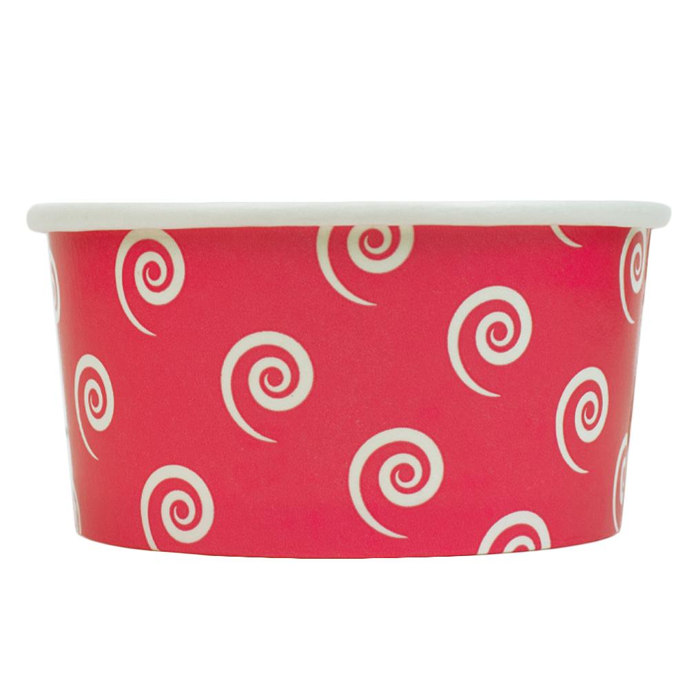 UNIQ® 6 oz Pink Swirls and Twirls Ice Cream Cups