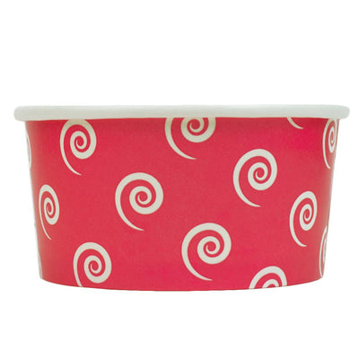 UNIQ® 6 oz Pink Swirls and Twirls Ice Cream Cups