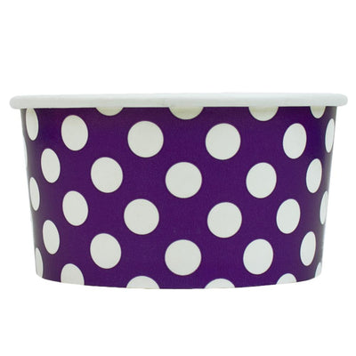 UNIQ® 6 oz Purple Polka Dotty Ice Cream Cups