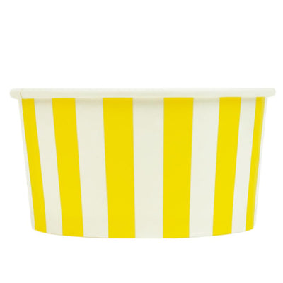 UNIQ® 6 oz Yellow Striped Madness Ice Cream Cups