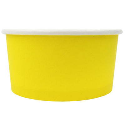 UNIQ® 6 oz Yellow Eco-Friendly Compostable Ice Cream Cups