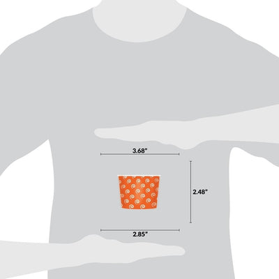 UNIQ® 8 oz Orange Swirls and Twirls Ice Cream Cups