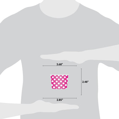 UNIQ® 8 oz Pink Polka Dotty Ice Cream Cups