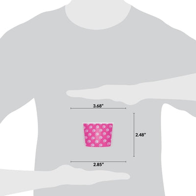 UNIQ® 8 oz Pink Swirls and Twirls Ice Cream Cups
