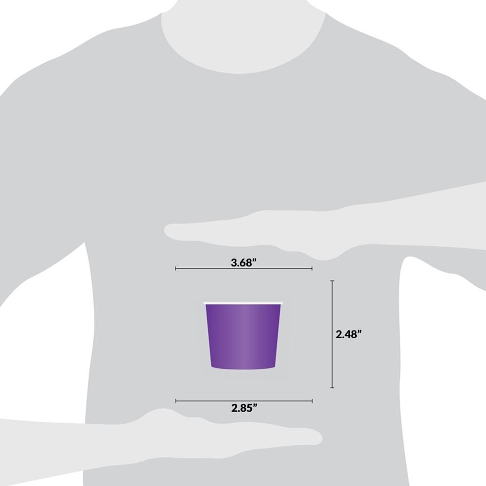 UNIQ® 8 oz Purple Ice Cream Cups