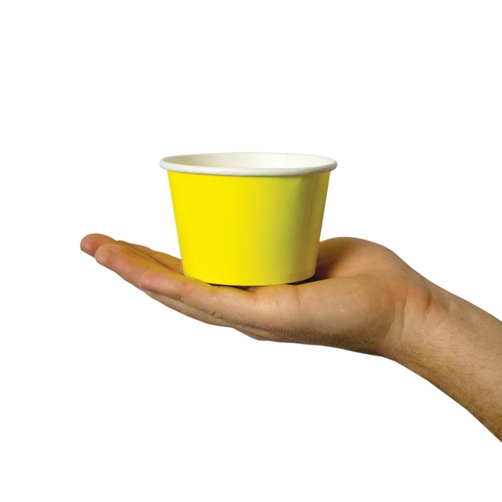 UNIQ® 8 oz Yellow Ice Cream Cups