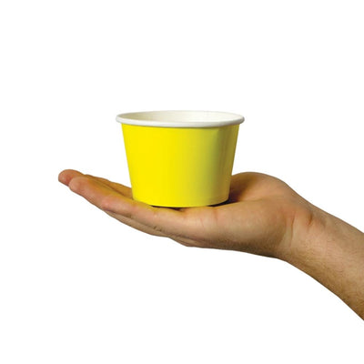 UNIQ® 8 oz Yellow Ice Cream Cups