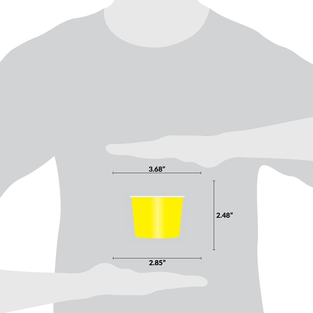 UNIQ® 8 oz Yellow Ice Cream Cups