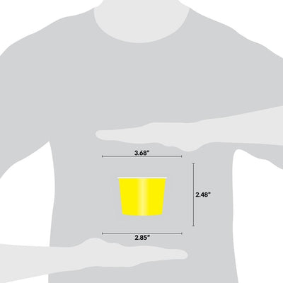 UNIQ® 8 oz Yellow Ice Cream Cups
