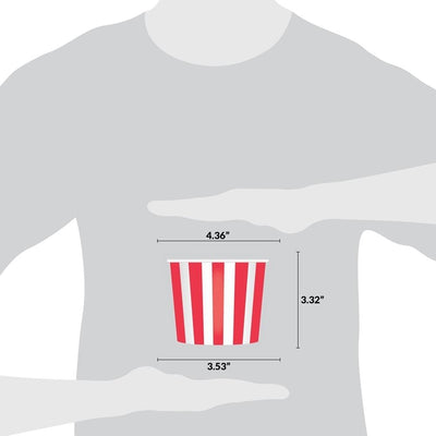 UNIQ® 16 oz Red Striped Madness Ice Cream Cups