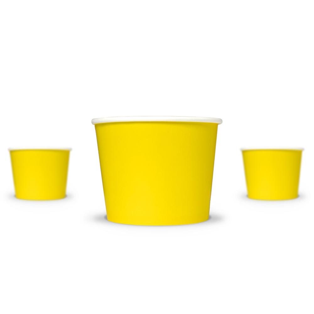 UNIQ® 16 oz Yellow Ice Cream Cups
