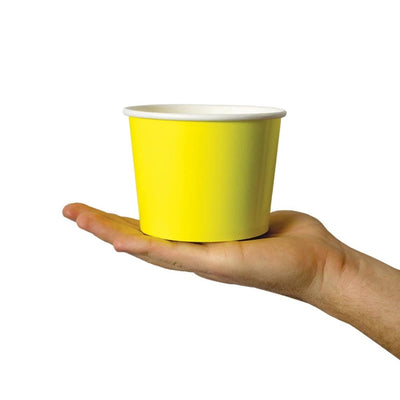 UNIQ® 16 oz Yellow Ice Cream Cups