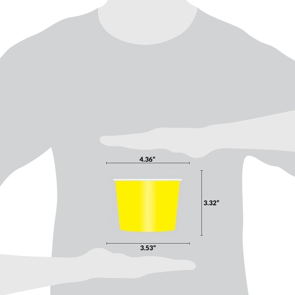 UNIQ® 16 oz Yellow Ice Cream Cups