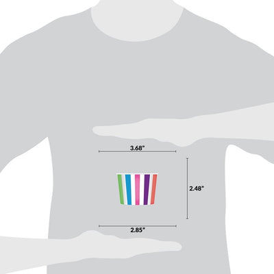 UNIQ® 8 oz Rainbow Striped Madness Ice Cream Cups