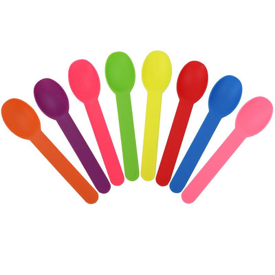 UNIQ® Mixed Colors Heavy Duty Ice Cream Spoons