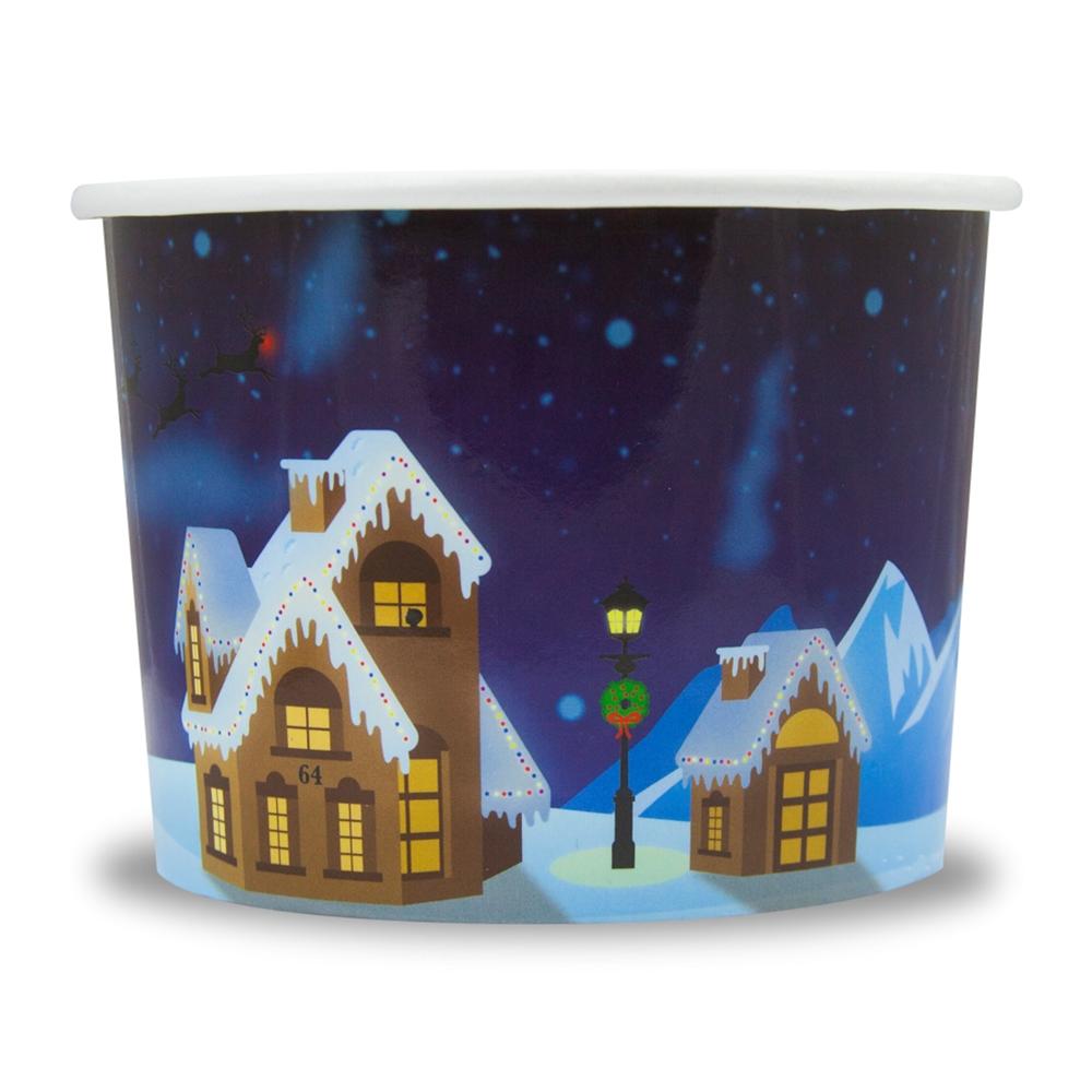 UNIQ® 12 oz Santa Claus is Coming Ice Cream Cups