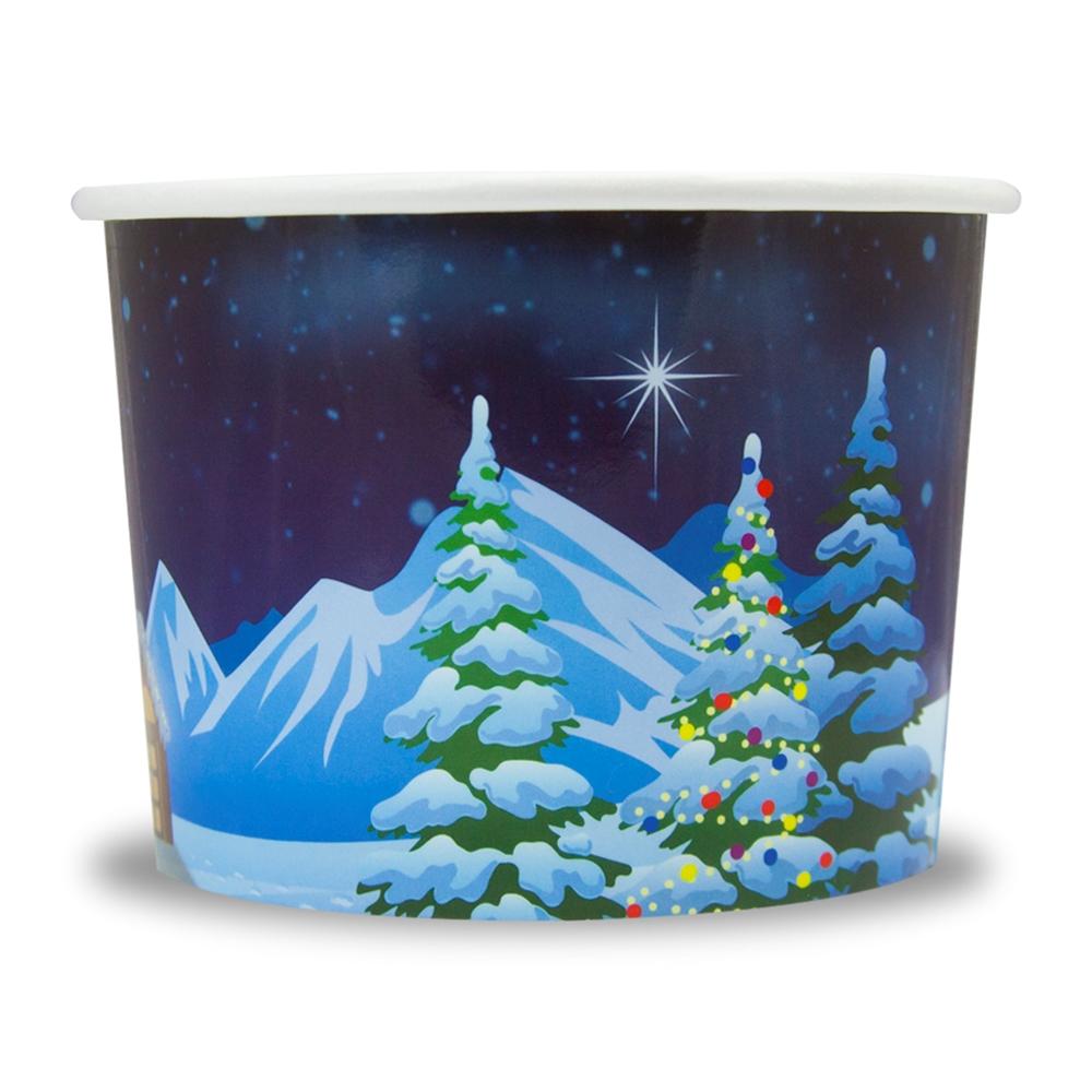 UNIQ® 12 oz Santa Claus is Coming Ice Cream Cups