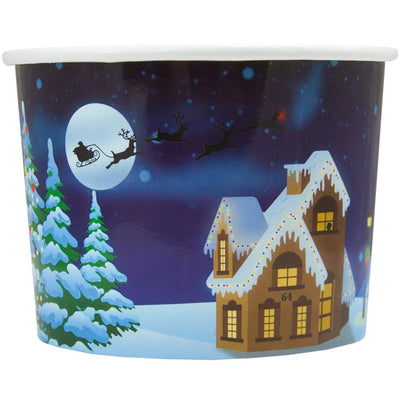 UNIQ® 12 oz Santa Claus is Coming Ice Cream Cups