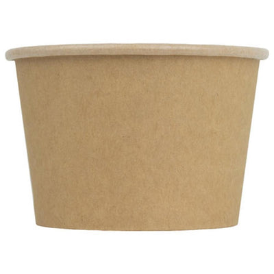 UNIQ® 8 oz Kraft Compostable Ice Cream Cups