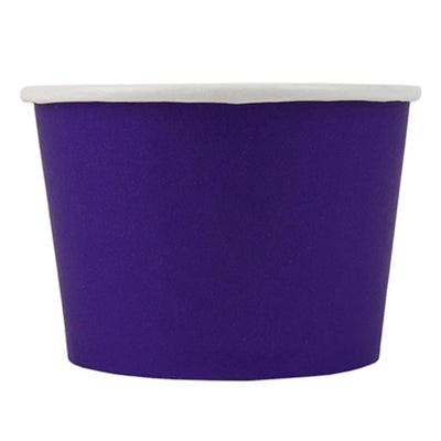 UNIQ® 8 oz Purple Eco-Friendly Compostable Ice Cream Cups