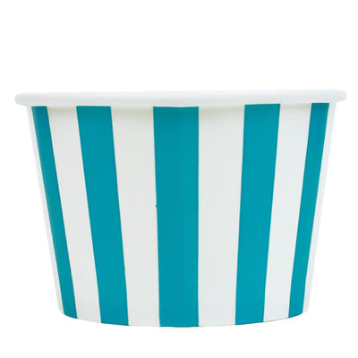 UNIQ® 8 oz Blue Striped Madness Ice Cream Cups
