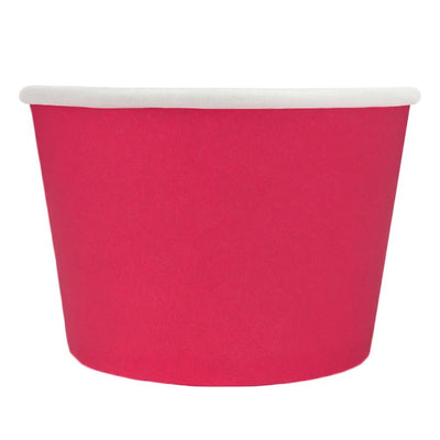 UNIQ® 8 oz Pink Eco-Friendly Compostable Ice Cream Cups