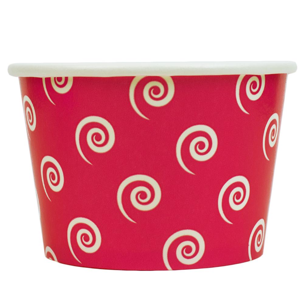 UNIQ® 8 oz Pink Swirls and Twirls Ice Cream Cups