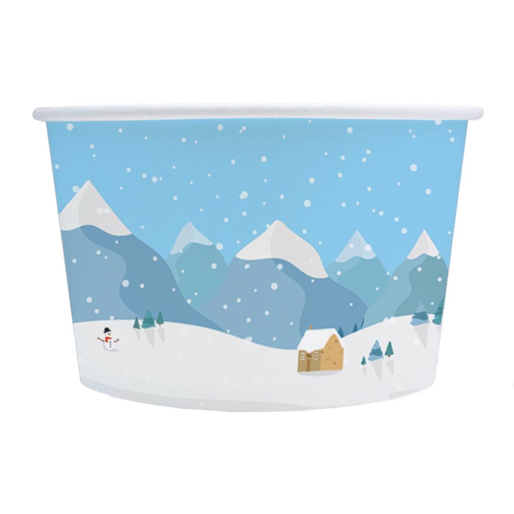 UNIQ® 8 oz Winter's Day Ice Cream Cups