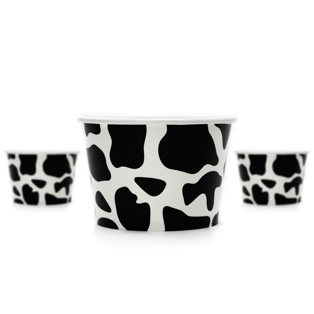UNIQ® 8 oz Cowabunga Black Ice Cream Cups
