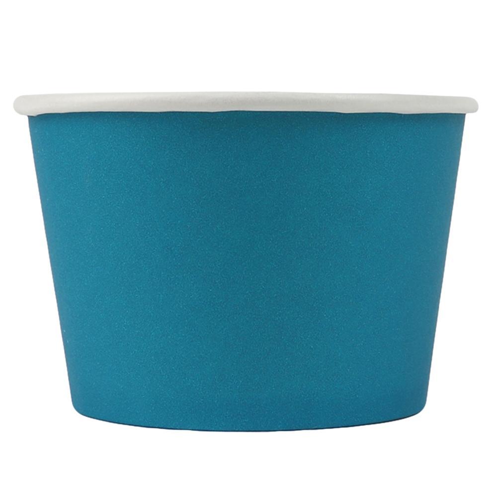UNIQ® 8 oz Blue Eco-Friendly Compostable Ice Cream Cups