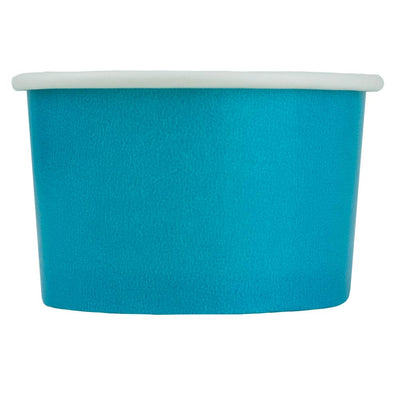 UNIQ® 4 oz Blue Eco-Friendly Compostable Ice Cream Cups