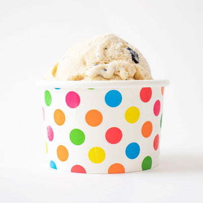 UNIQ® 4 oz Rainbow Polka Dotty Ice Cream Cups