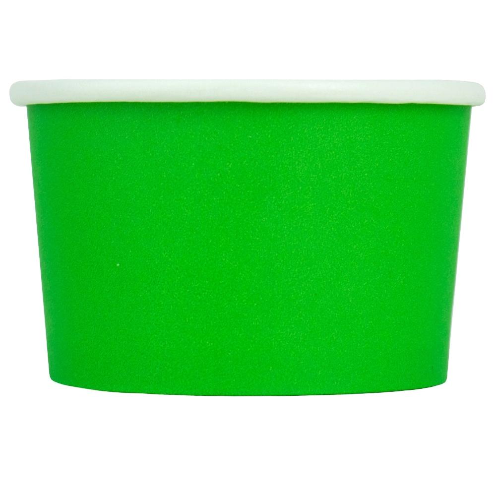 UNIQ® 4 oz Green Eco-Friendly Compostable Ice Cream Cups