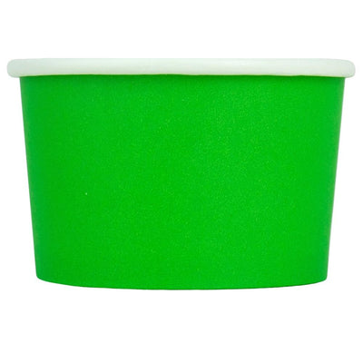 UNIQ® 4 oz Green Eco-Friendly Compostable Ice Cream Cups
