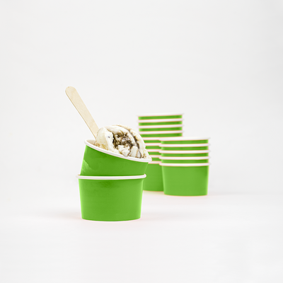 UNIQ® 4 oz Green Ice Cream Cups