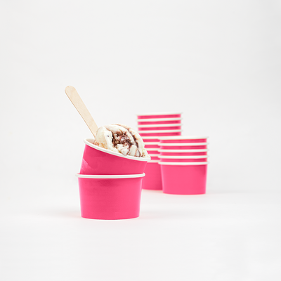 UNIQ® 4 oz Pink Ice Cream Cups