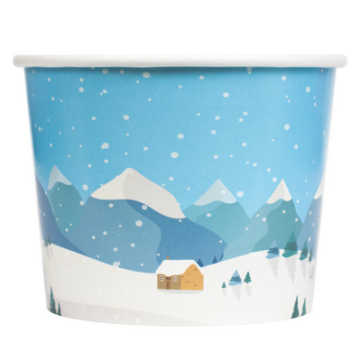 UNIQ® 12 oz Winter's Day Ice Cream Cups