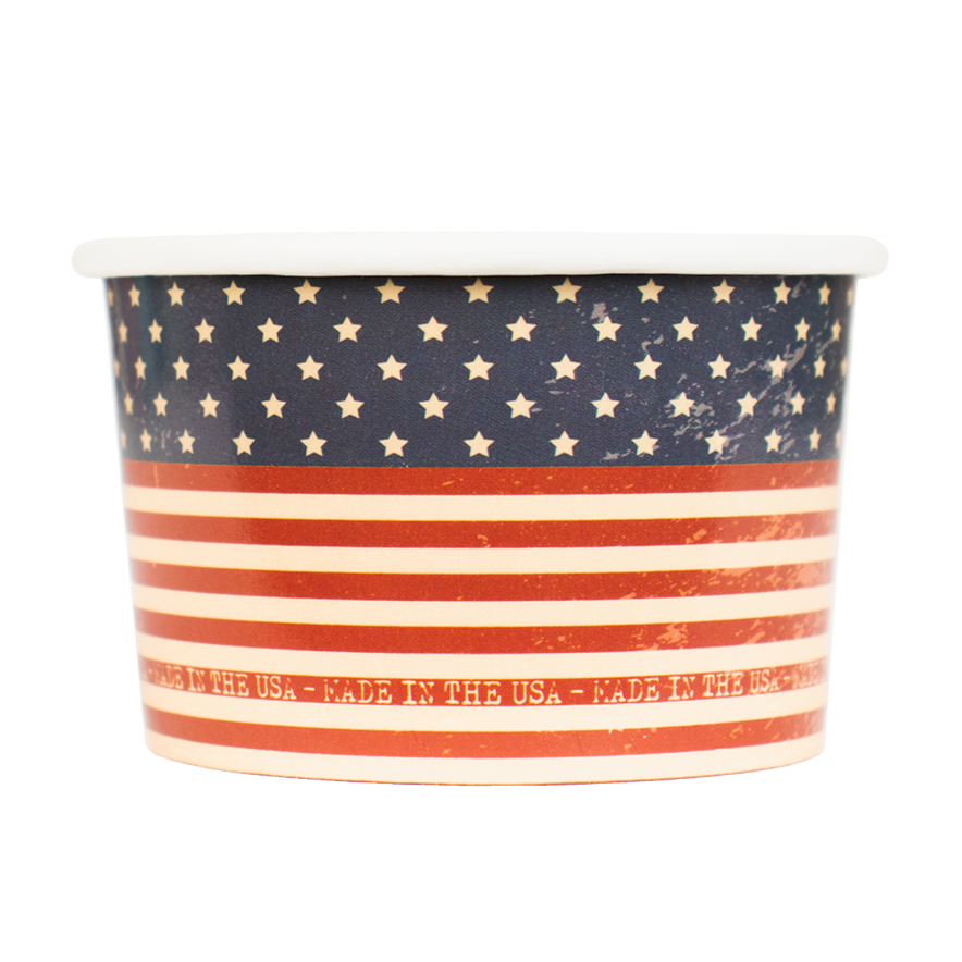 UNIQ® 4 oz Red White and Beautiful Ice Cream Cups