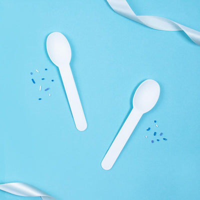UNIQ® White Heavy Duty Ice Cream Spoons
