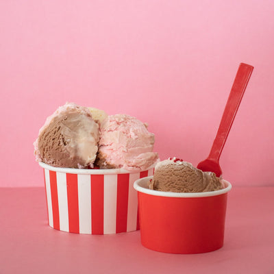 UNIQ® 3 oz Red Ice Cream Cups