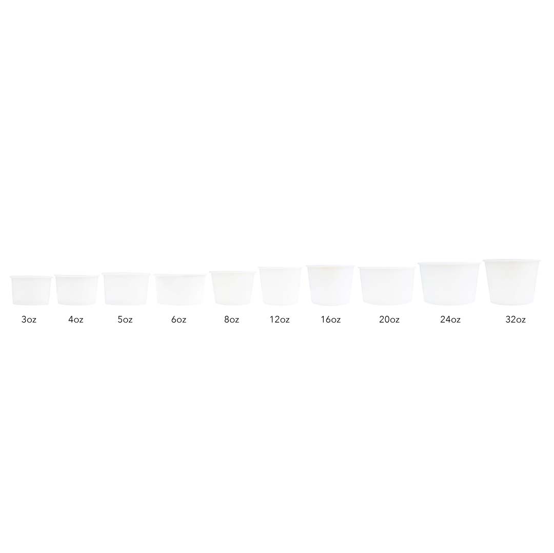 UNIQ® 5 oz White Ice Cream Cups