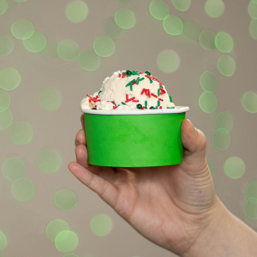UNIQ® 6 oz Green Ice Cream Cups