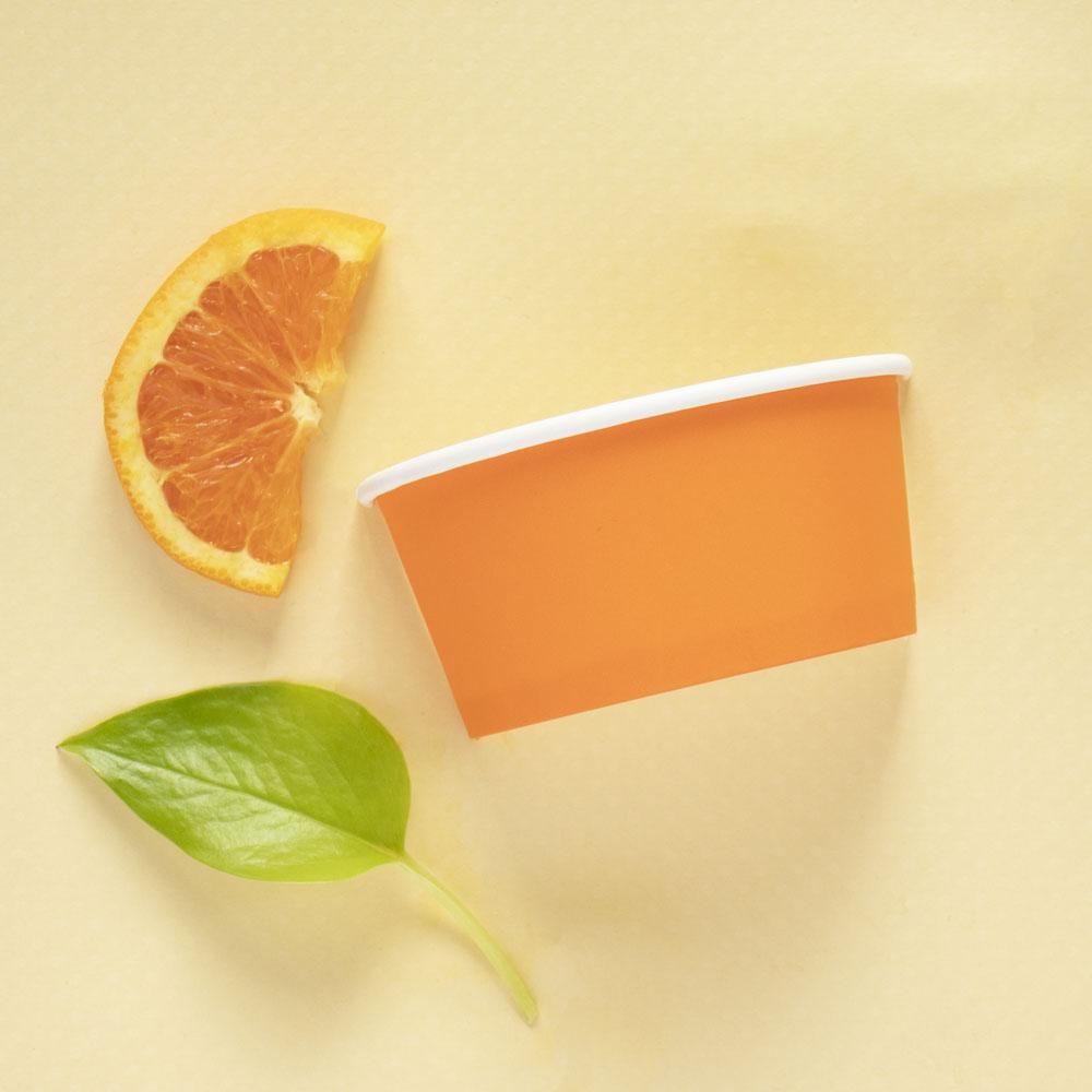 UNIQ® 6 oz Orange Ice Cream Cups