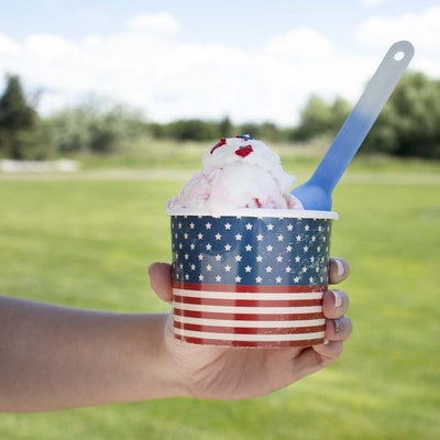 UNIQ® 8 oz Red White and Beautiful Ice Cream Cups